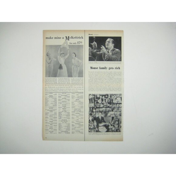 Vintage 1950s Life Magazine 9 Pages Article Disney Anniversary Snow White Movies - Picture 6 of 6